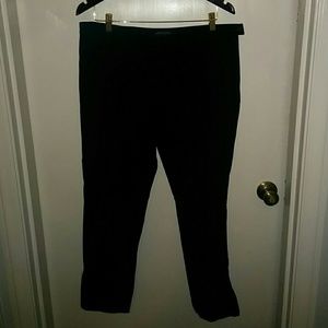 Banana Republic Black Sloan Pant Side Ankle Zip 14